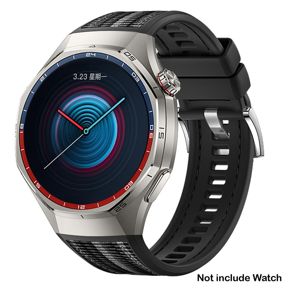 

Силіконовий + Плетений Ремінець для Huawei Watch GT6 Pro 46 мм Спортивний Ремінець для Huawei Watch GT6 Pro 46 мм Браслет Correa Аксесуари ;][ For GT6 Pro 46mm чорний