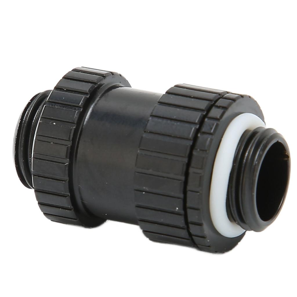 Male zu Male Mikro Verstellbarer Extender G1 4 Gewinde Messing Silikon Hohe Haltbarkeit PC Wasserkühlung ExtenderSchwarz