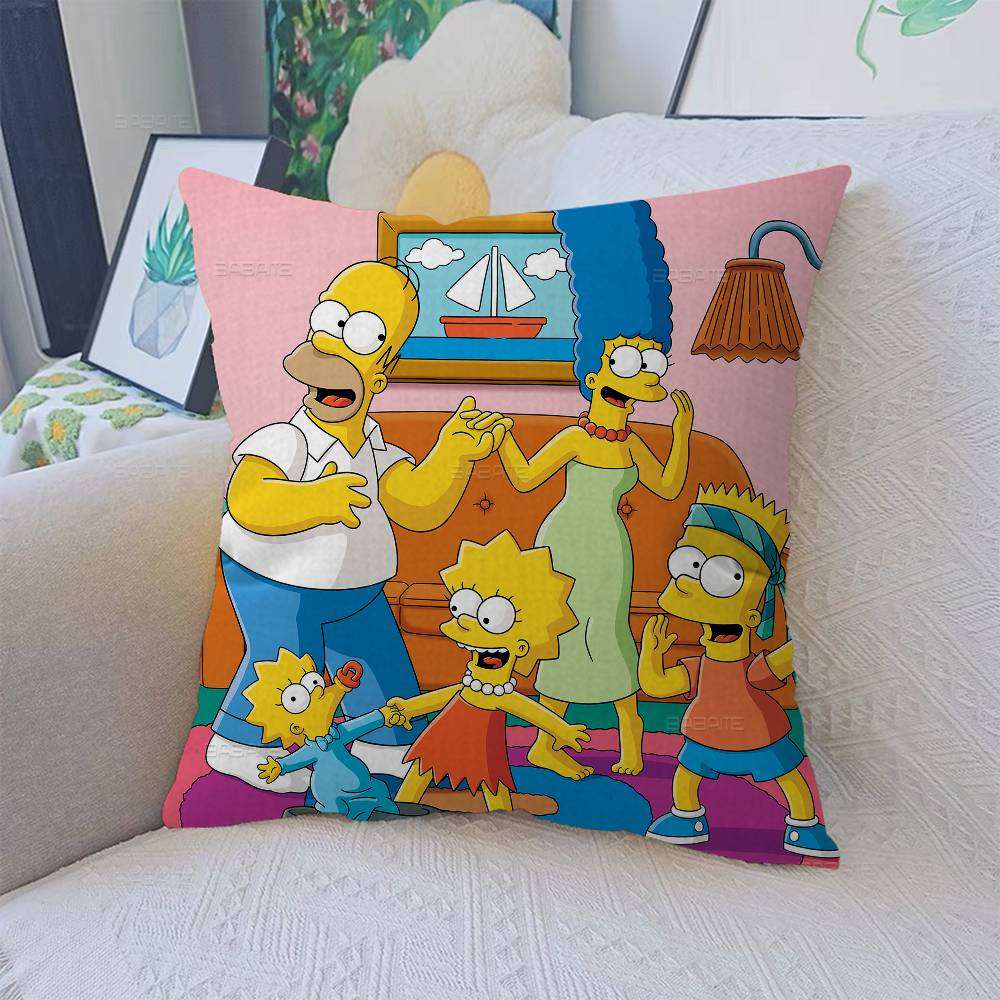 S-Simpson T-Treehouse Of Horror Decorative Room Aesthetics Pillow Case Home Decor Bedroom Sofa Bed Couch Pillow Cover 45X45