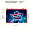 Vintage Canada Maple Leaf Wall Art Hockey Night Retro Metal Sign Sports Fan Cave Decor