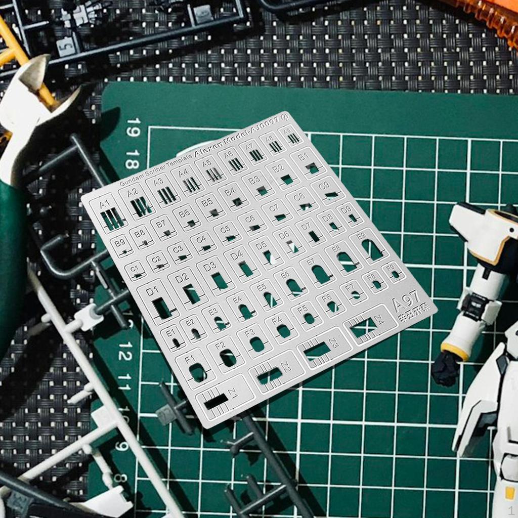 Line Carving Auxiliary Ruler Hobby Model Craft Tool, for Building,Drill Hole Detail Maker