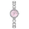 Women's Watch Small Quartz Waterproof Popular Stainless Steel Pearl Bracelet Thin Cute Sparkling Ladies Watch Design White Pink Gold Rose Gold