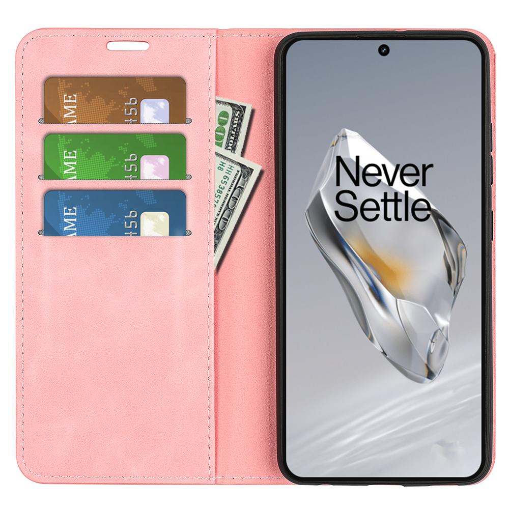 

For OnePlus 12 5G PU Leather Skin-touch Case Wallet Flip Phone Cover Red