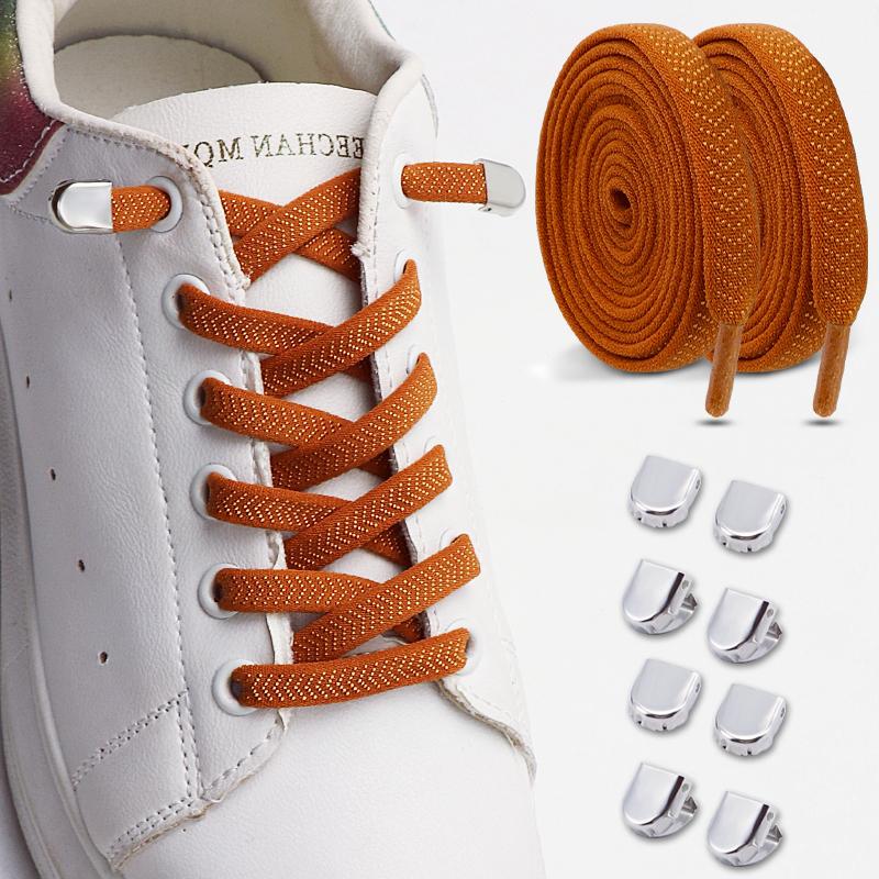 2Pairs Quick Lace Lazy Sports Shoestring Elastic No Tie Shoe Laces for Kids & Adults - Easy Slip-On Shoelaces Shoe Accessories