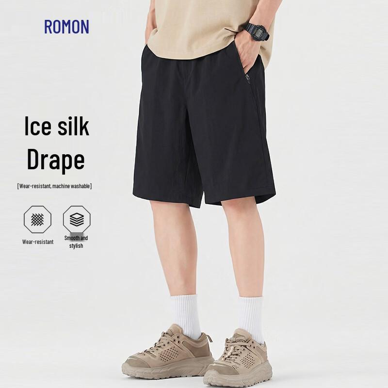 Romons Men s Quick-Dry Ice Silk Casual Sport Shorts 3XL/190