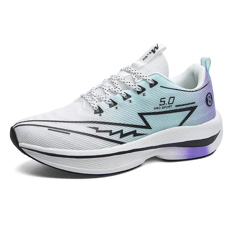 Brand Men's Carb Plate Running Shoes Soft Cushi Shock Absorbing Sports Shoes Unisex Sneakers Light Anti-Slip Training Shoes