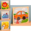 Wooden Toddler 3d Puzzle With Animal Matching And Interlocking Blocks For Early Education