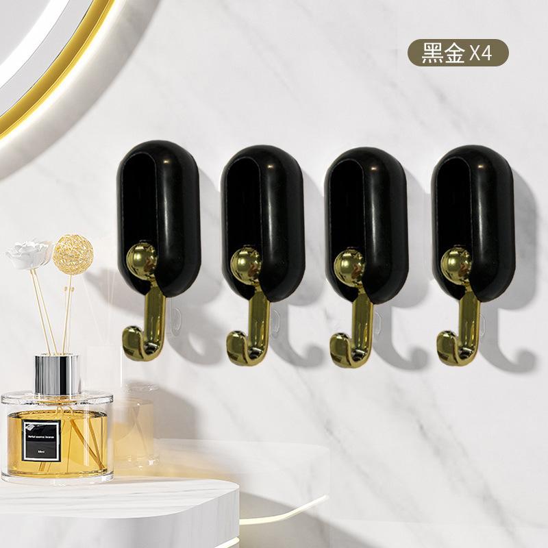 Household rotating hook, no punching and no marking adhesive hook