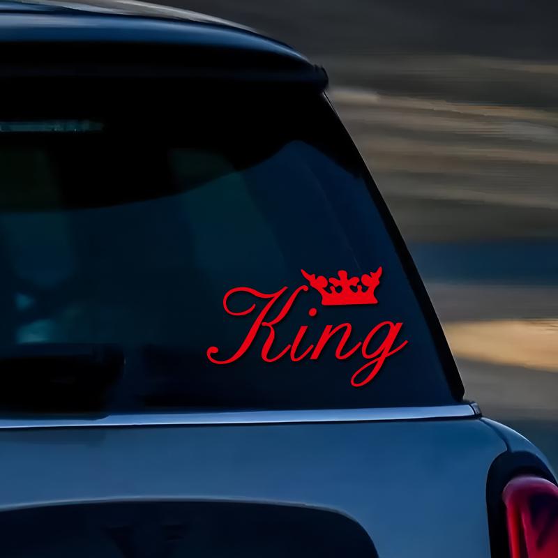 King Crown Decals And Bumper Creativeandfunny Stickers For Cartoon Fansandloverhigh Quality For Car Trucks Motorcycles And Laptops