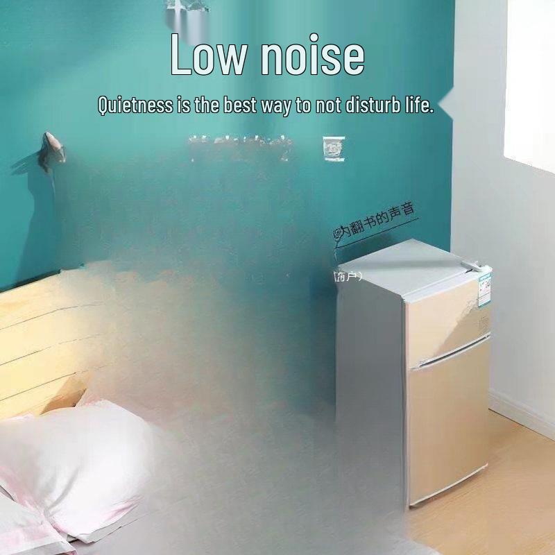 Leide Energy-Saving Double Door Air-Cooled Frost-Free Refrigerator for Dorms and Students - Silent Version