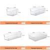 Transparent Kitchen Cabinet Organizer and Under-Sink Storage Box for Snacks and Sundries