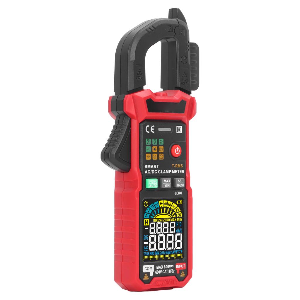 Digital Clamp Meter Multifunctional AC DC Ammeter NCV Smart Auto Ranging Multimeter for Testing