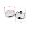70mm Silver Wheel Hub Cap 4Pcs Car Center Cover Scratch-resistant Wear-resistant