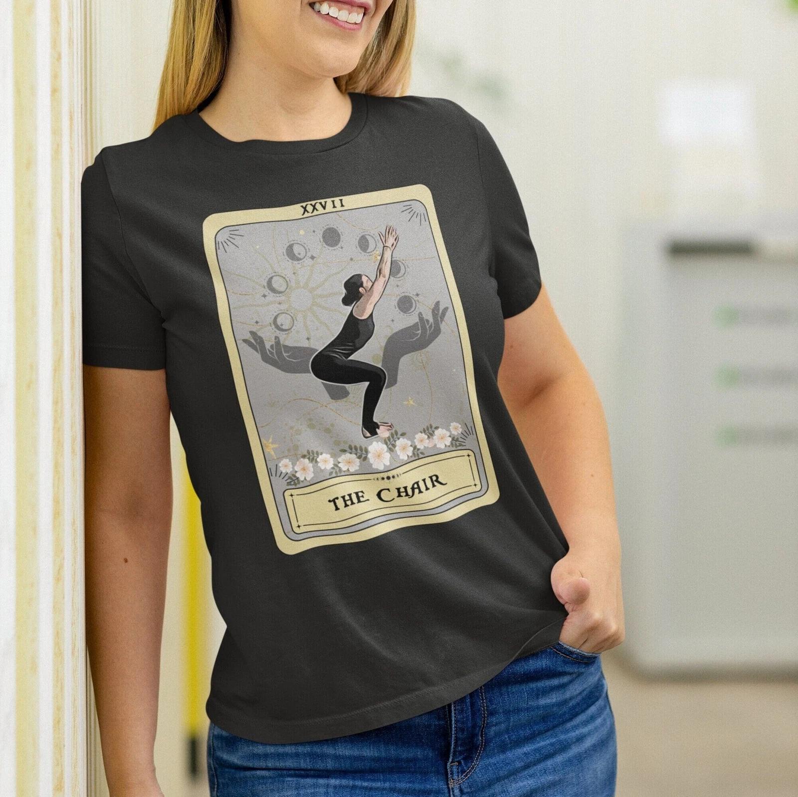 Yoga Pose, The Chair Tarot Card Shirt L