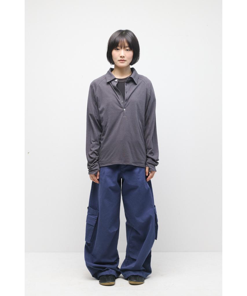 Haechinglum Polo Tee Purple Charcoal