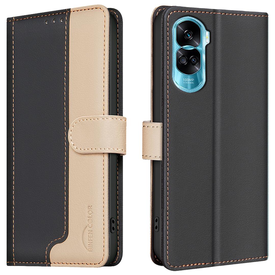 

For Honor X50i 5G/90 Lite 5G Case Wallet Leather Cover RFID Blocking Black