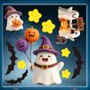 Shop Window Displays 2Pcs Cute Ghost Halloween Static Stickers, PVC Waterproof Cartoon Pumpkin Bat And Holiday Party Supplies Star Glass Decals,