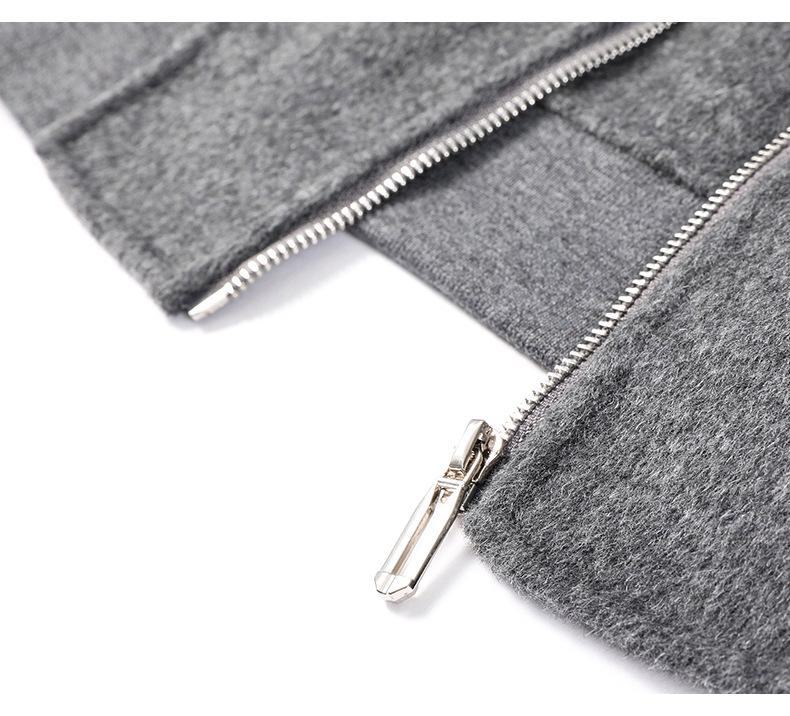 Men's Winter Wool Coat with Stand Collar - Casual, Loose-Fit Cardigan for Middle-Aged and Young Men