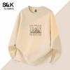 Baleno Herr S&K Serien Tungvikt Berg Grafik Crewneck Sweatshirt
