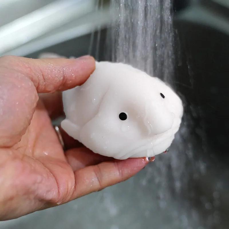 Kreative Blobfisch-Figuren Fidget Ausdruck Spaßvogel Fisch Statue Dehnbares Quetsch-Tierfigur Niedliche Sensorische Heimdekoration