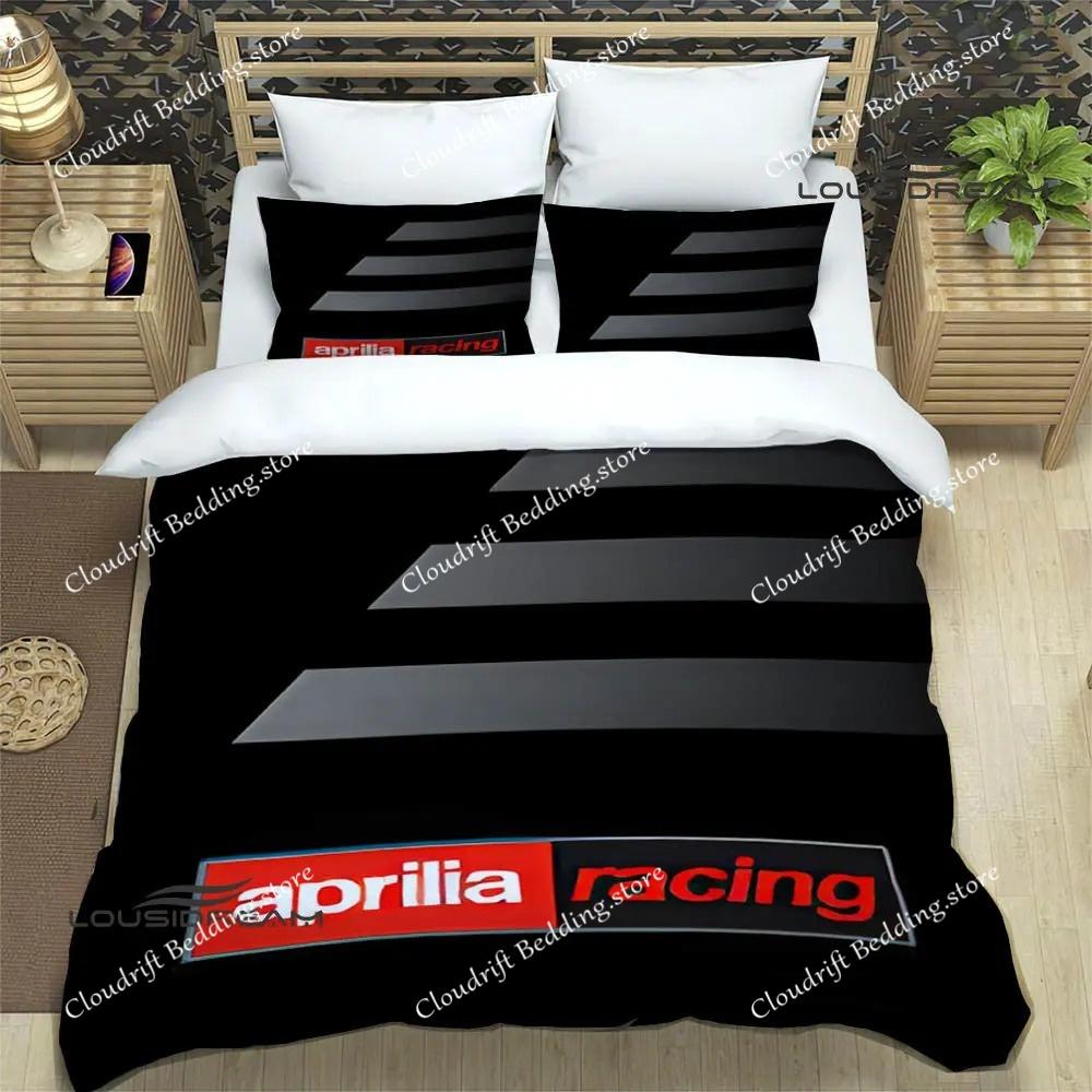 Aprilia Motorcycle Print Bedding Sets Exquisite Bed Supplies Set Duvet Cover Bed Comforter Set Bedding Set Luxury Birthday Gift