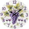 Frucht-Themen-Wanduhr Nordischer Stil Botanisches Muster Dekorative Heimdekoration für Schlafzimmer,
