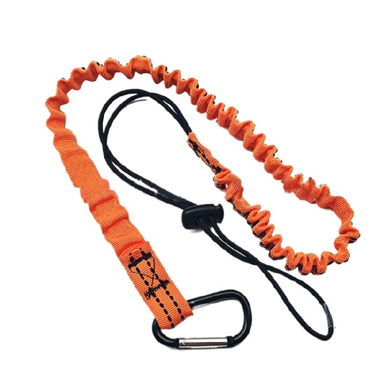Werkzeug-Lanyard mit Schraubverschluss-Karabiner Anti-Fall-Werkzeug-Sicherungsleine Ausziehbares Bungee-Seil Einfach zu bedienen