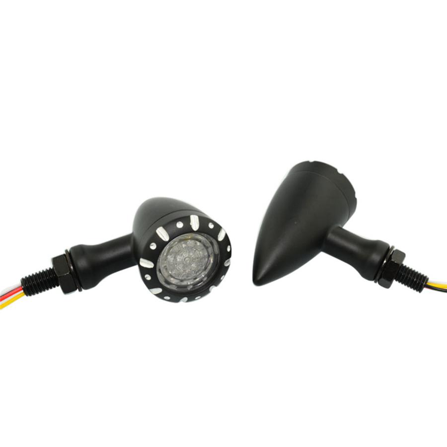 1 Paar Universal Motorrad Rot Gelb LED Bremslicht DRL Blinker Rücklicht