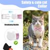 1Pc Breakaway Cat Bowtie Collar, Pearl Decor Pink Blue Bow Collar for Cats and Small Dogs Safety Pet Neck Accessory