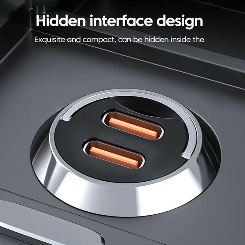 100W Mini PD USB Car Charger Lighter Car Charger for Xiaomi Samsung Huawei Super Fast Charging For Porsche 911 718 Cayman Taycan