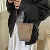 2025 New Retro Suede Fashion Casual Versatile Daily Work Commute Shoulder Messenger Bag Mobile Phone Bag