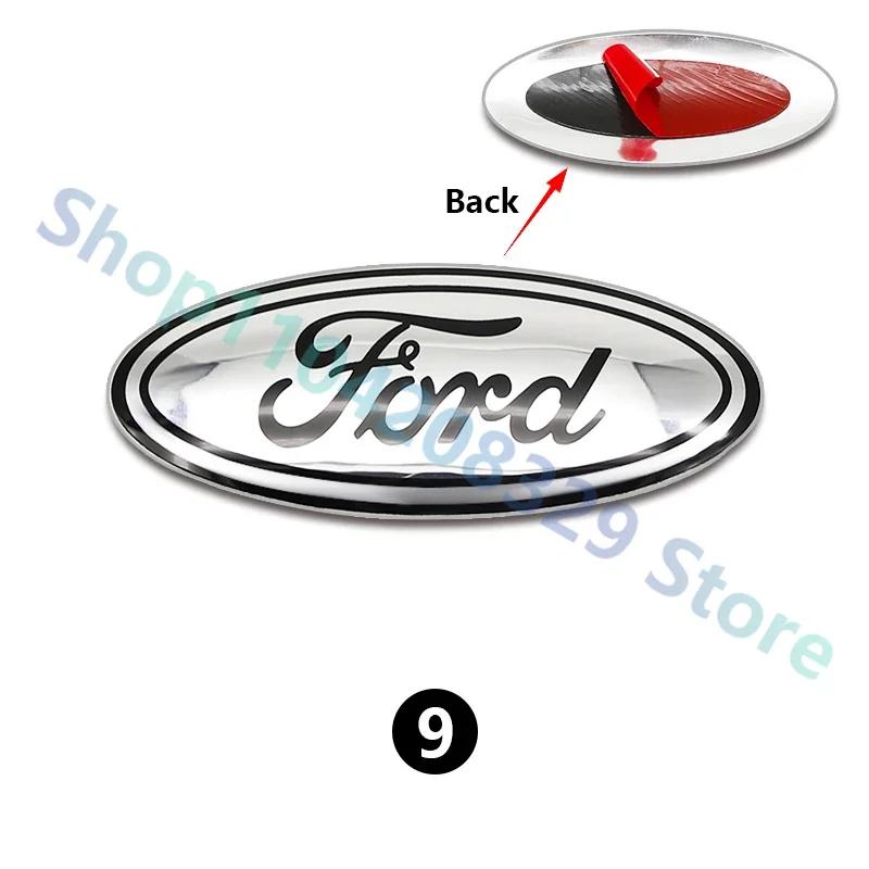 

New 2026 Car Sticker Aluminum Car Emblem 12.5x5cm for Ford Ranger Explorer Focus 3 Fiesta Fusion Escape Kuga Transit Edge Mondeo