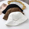 New Pleated Chain Casual Cloth Hat Bucket Hat Spring and Autumn Outdoor Hat Windproof Sunshade Bucket Hat Versatile
