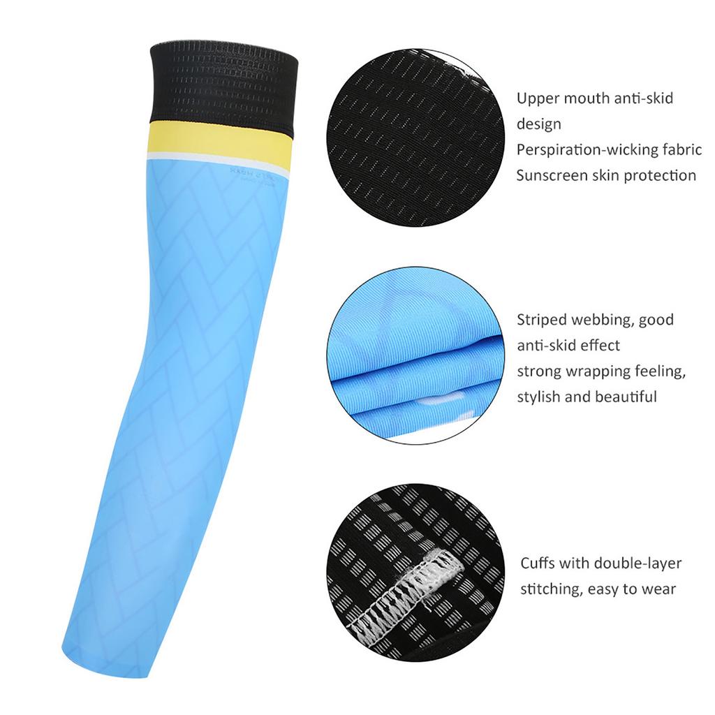 BOODUN 1Pair Outdoor Sunscreen Oversleeve Arm Sleeves for Driving Hiking Running CyclingL XL