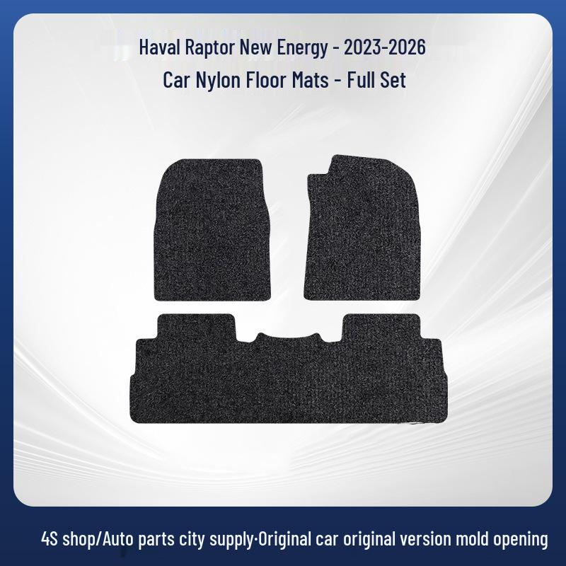 Haval Menglong New Energy - Wear-Resistant Black Nylon Car Floor Mats (2023-2026)
