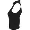 Skinni Fit Womens/Ladies High Neck Crop Sleeveless Vest Top