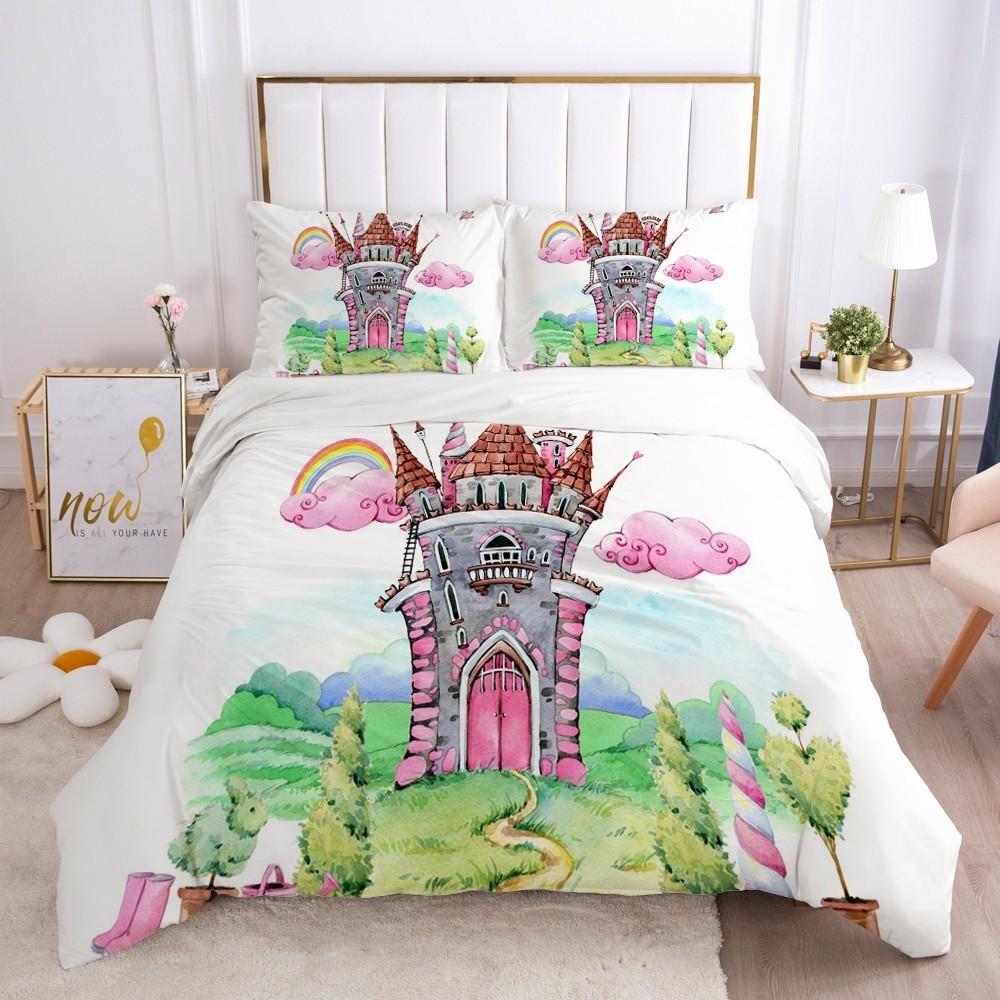 

Cartoon Duvet Cover Set Cute Owl And Lion Pattern Animal Theme Comforter Cover For Kid Boy Teen King Size Microfiber Quilt Cover EU single(135x200cm)