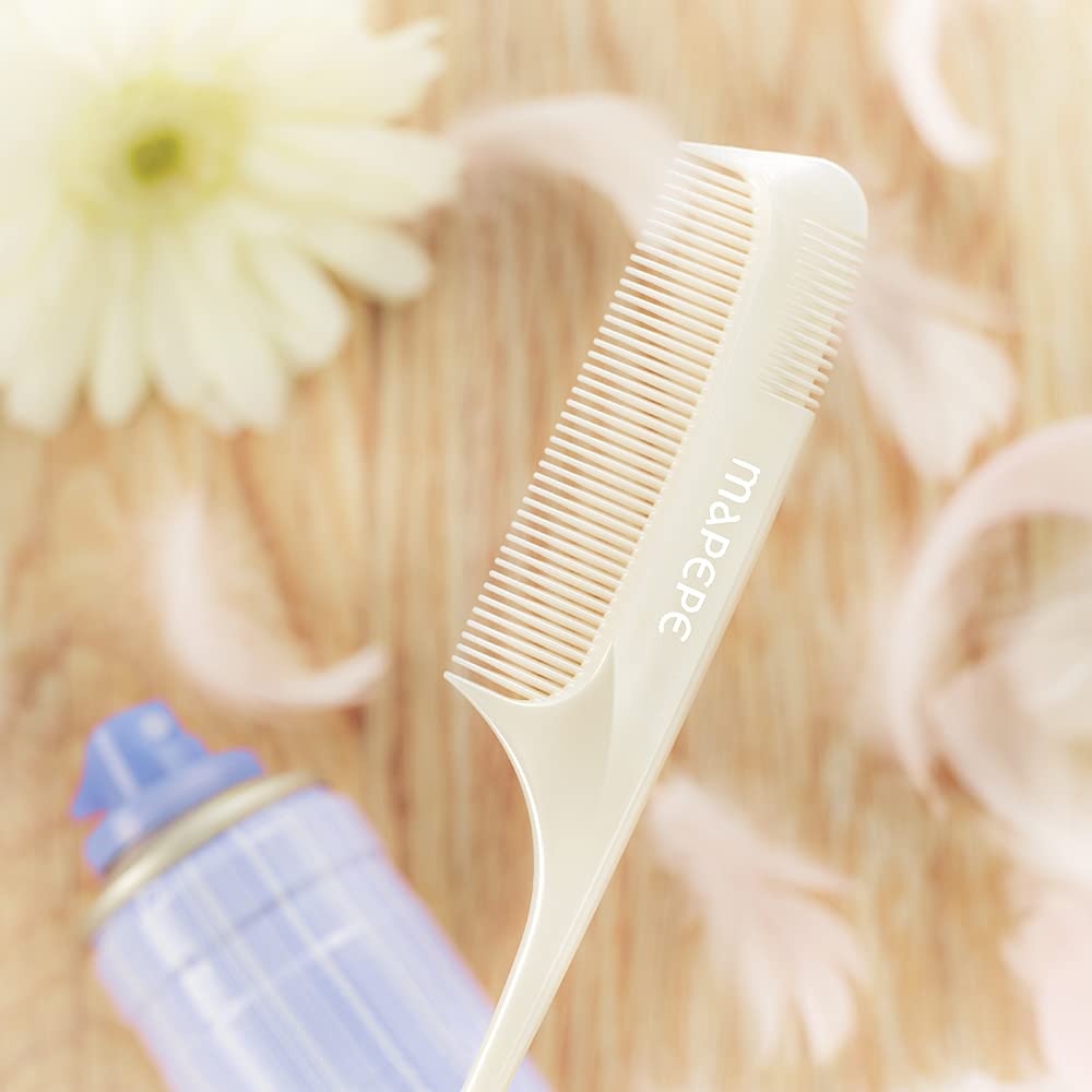 Mapepe Set of Bangs Hrebeň na úpravu ofiny striekaním stylingového prípravku White 1 kus Ovocie 80g [Hrebeňové produkty]