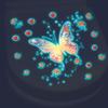 1/2Pcs Luminous Butterfly Toilet Sticker, Creative Self-adhesive Wall Decal For Bathroom, Waterproof Luminous Decoration