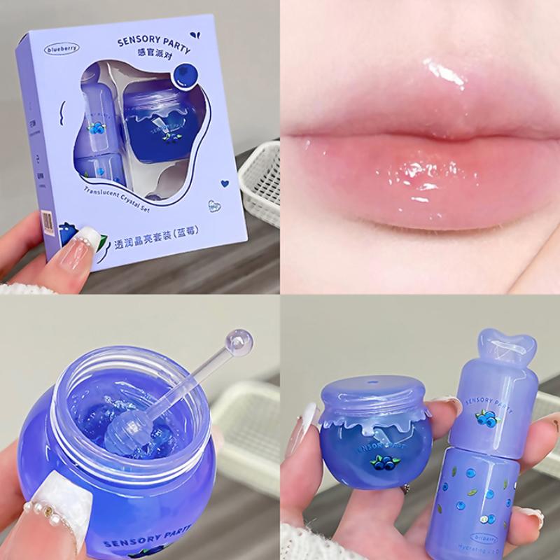 SENSORY PARTY Hydraterend & Verhelderend Lipmasker - Diepe Hydratatie, Vermindering van Liprimpels, 24-Uurs Hydratatie Lipolie