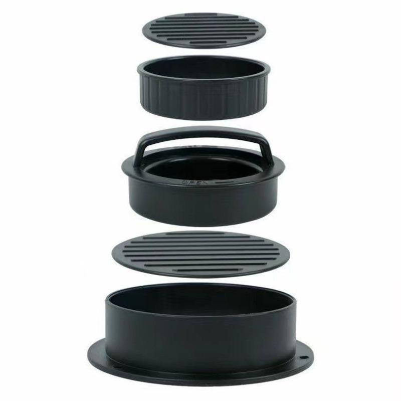 1set ABS Material Hamburger Meat Press Combination Set Practical Meat Press Hamburger Manufacturing Tool