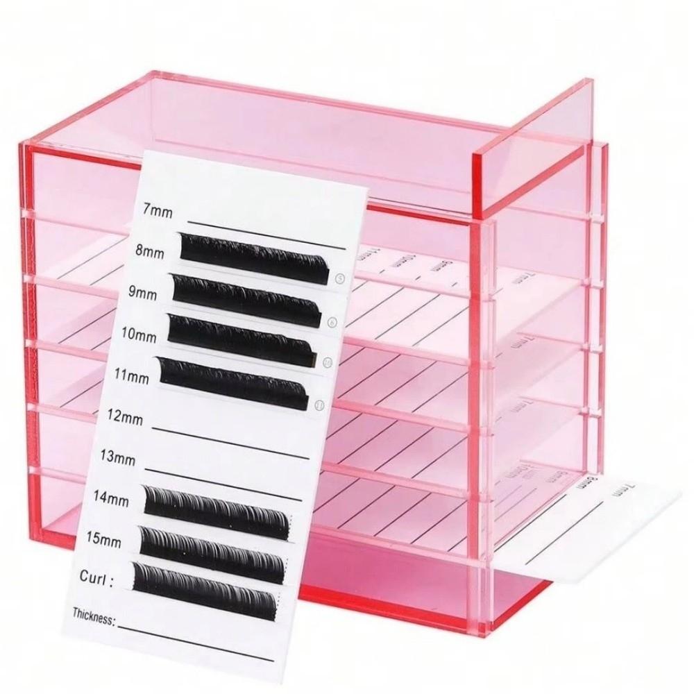 1/5 Layers False Eyelashes Storage Box Transparent Lash Holder New Display Stand  Makeup Tool