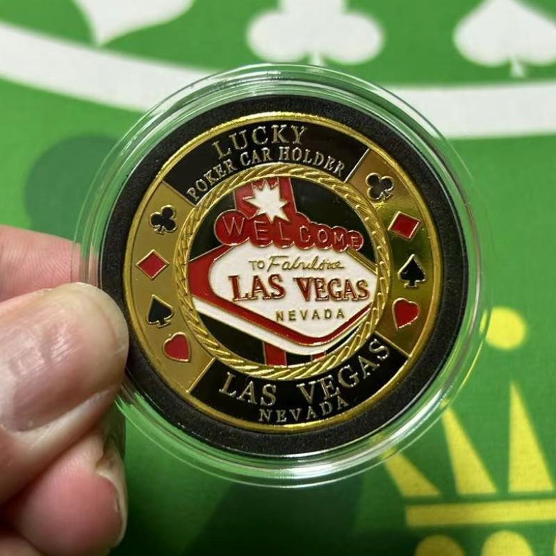 Texas Hold'em, Kovové tlakové karty, Šťastné mince, Kódy domů s blindy, dealer, Plný tlak all-in, žetony, tlakové karty
