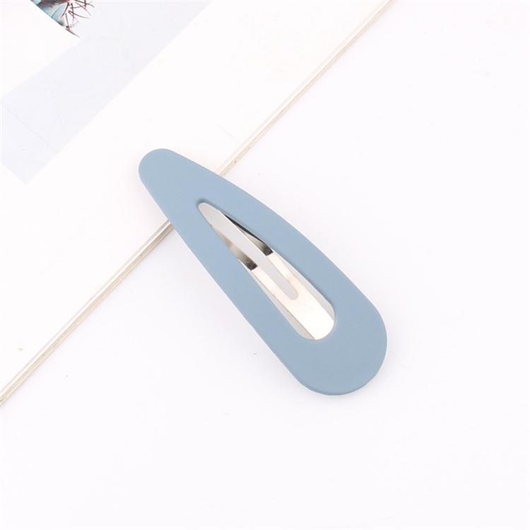 PL Water Drop Type Matte Texture Bb Clip Candy Color Cross Word Korean Girl Heart Hair Clip
