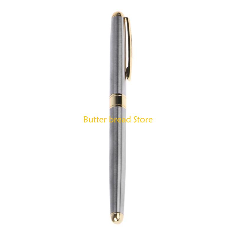 W89C Fine Rod Writing Metal Ballpoint Pen School Office Business серебряный