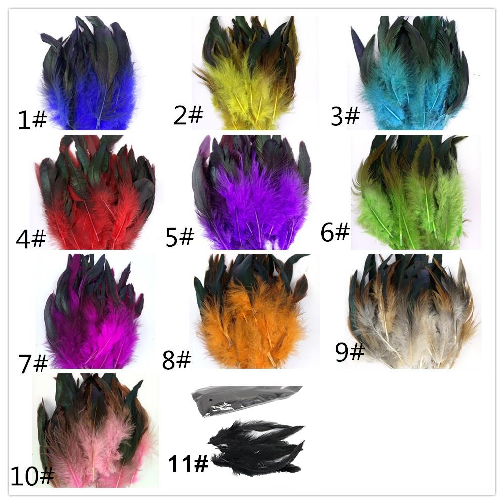 50piece Natural Feather Decoration Easy To And Various Applications Natural Rooster Feather Feathers