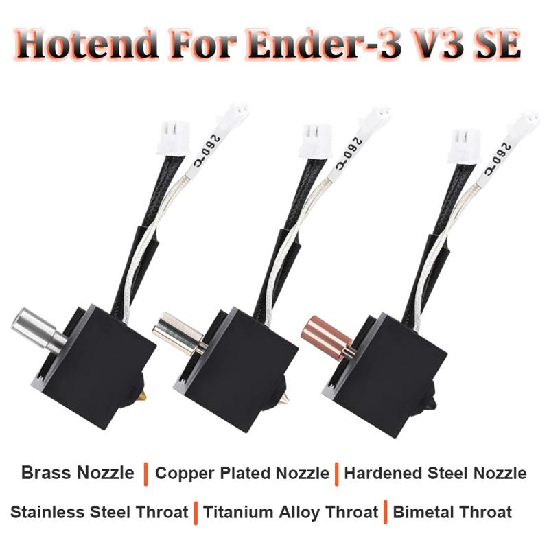 3D-Druckerteil Hotend-Kit für Ender 3 V3 SE Titanlegierung Heatbreak Bimetall 24V 40W J-Kopf Druckkopf für Ender-3 V3 SE