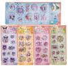 Sanrio Black Beauty Swing Water Sticker  Boy Girl Cartoon Cute 3D Glitter Diy Scrapbook Decoration Sticker