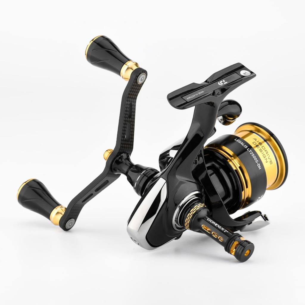 Gomexus R2 PRO Reel 42mm Spinning Reel Daiwa 23 Regalis Hook Run and Gun Light Ultra Lightweight Easy Installation Stand, Protection, (Daiwa)