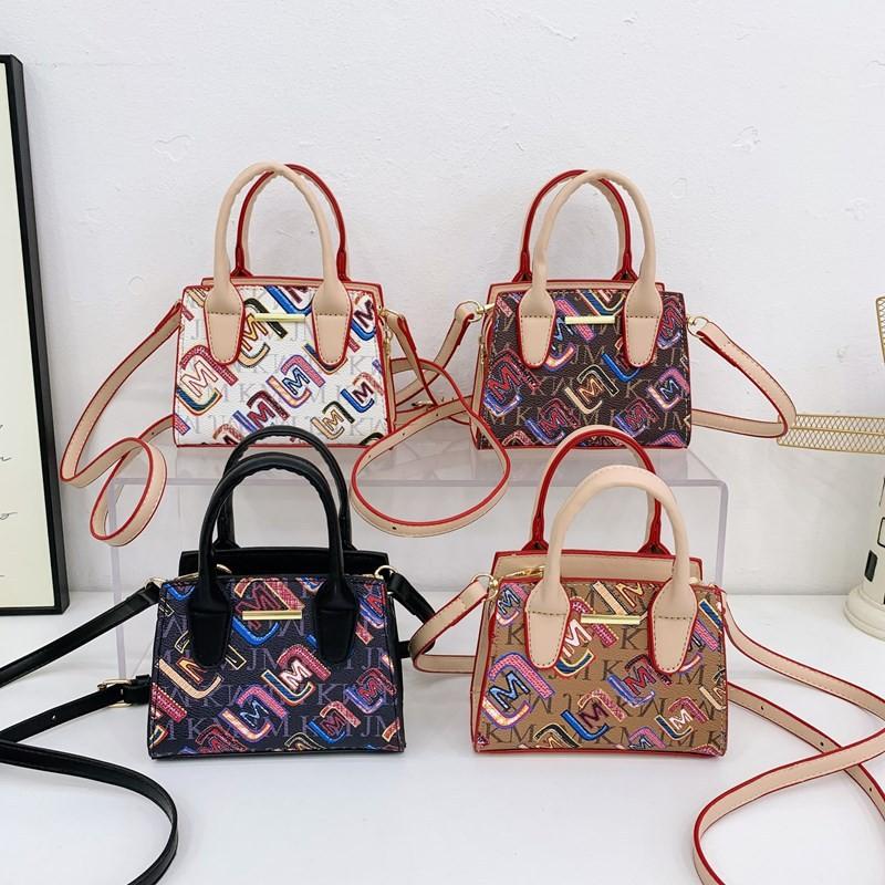Printed Letter M Shoulder Bag Children Outdoor Leisure Fashion Crossbody Bags